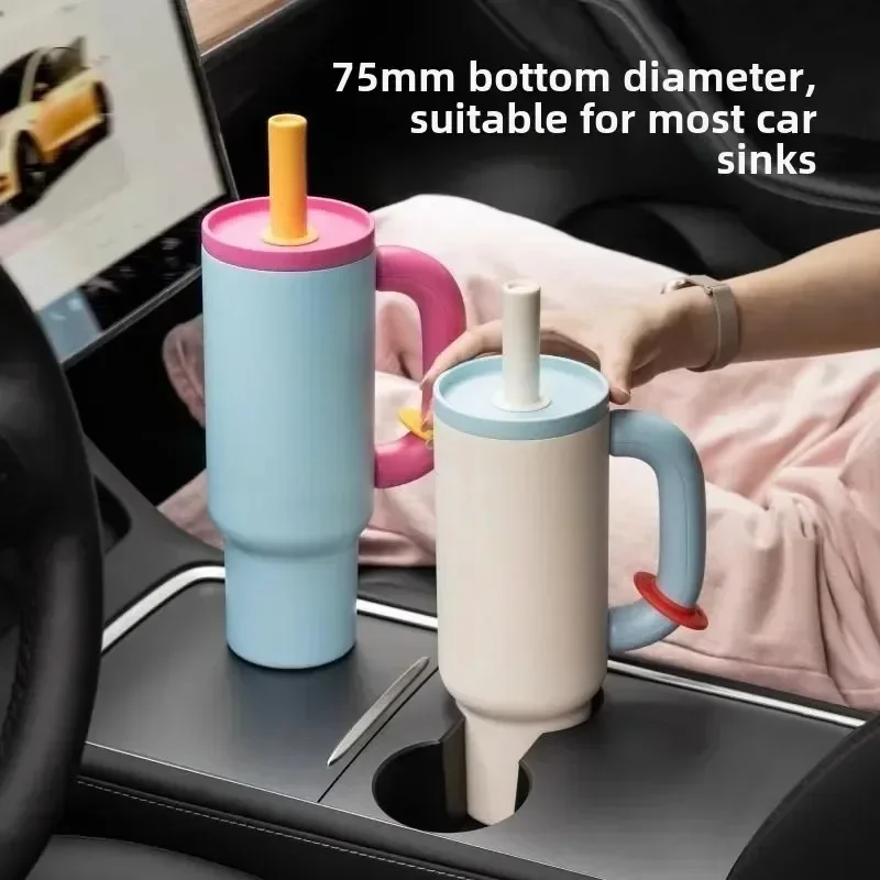 Stainless Steel Straw Insulated Cup 40oz Thick Handle Leakproof Tumbler for Outdoor Travel Office BPA-Free Ice Water B
Stainless Steel Straw Insulated Cup 40oz Thick Handle Leakproof Tumbler for Outdoor Travel Office BPA-Free Ice Water B