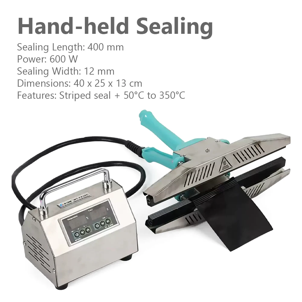 Hand Clamp Sealer 600W Digital Heat Sealing Machine for Plastic/Aluminum Foil/Kraft Paper, Adjustable Beep Time 0-99s
Hand Clamp Sealer 600W Digital Heat Sealing Machine for Plastic/Aluminum Foil/Kraft Paper, Adjustable Beep Time 0-99s