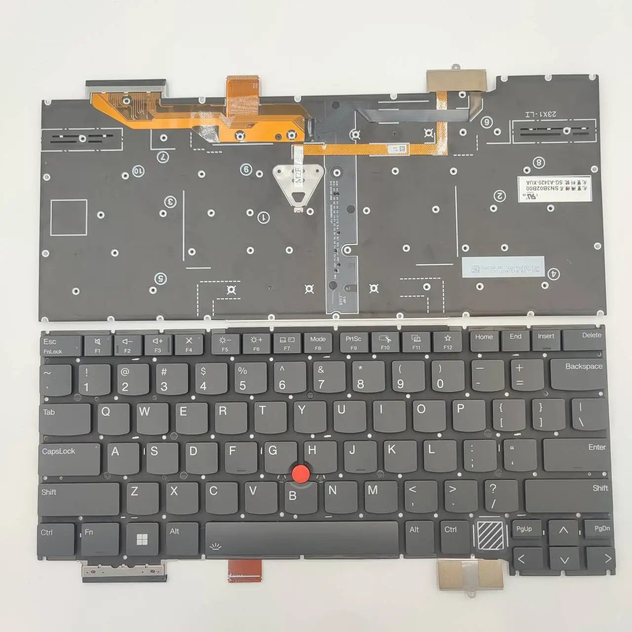 US Layout for Lenovo ThinkPad TP00150B X1 Carbon Gen 13 G13 13th Laptop Keyboard
US Layout for Lenovo ThinkPad TP00150B X1 Carbon Gen 13 G13 13th Laptop Keyboard