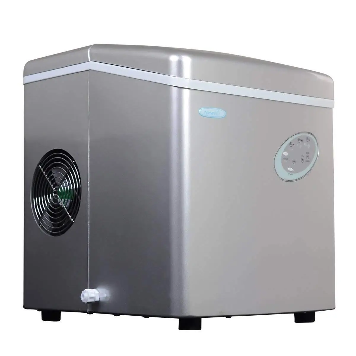 Countertop Ice Maker Machine 28 lbs. of Ice in 24 Hours, Portable Design in Silver with 3 Bullet Ice Cube Sizes
Countertop Ice Maker Machine 28 lbs. of Ice in 24 Hours, Portable Design in Silver with 3 Bullet Ice Cube Sizes