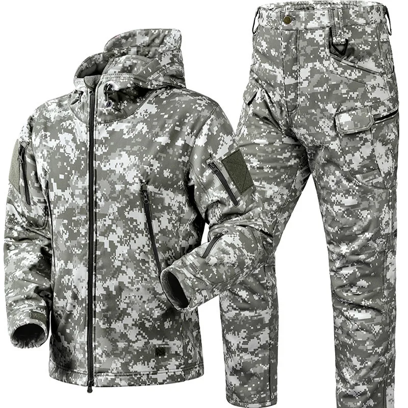 Winter Waterproof Tactical Jackets Sets Men Outdoor Soft Shell Hiking Hunting Jacket Suit Fleece Cargo Pant Tracksuits
Winter Waterproof Tactical Jackets Sets Men Outdoor Soft Shell Hiking Hunting Jacket Suit Fleece Cargo Pant Tracksuits