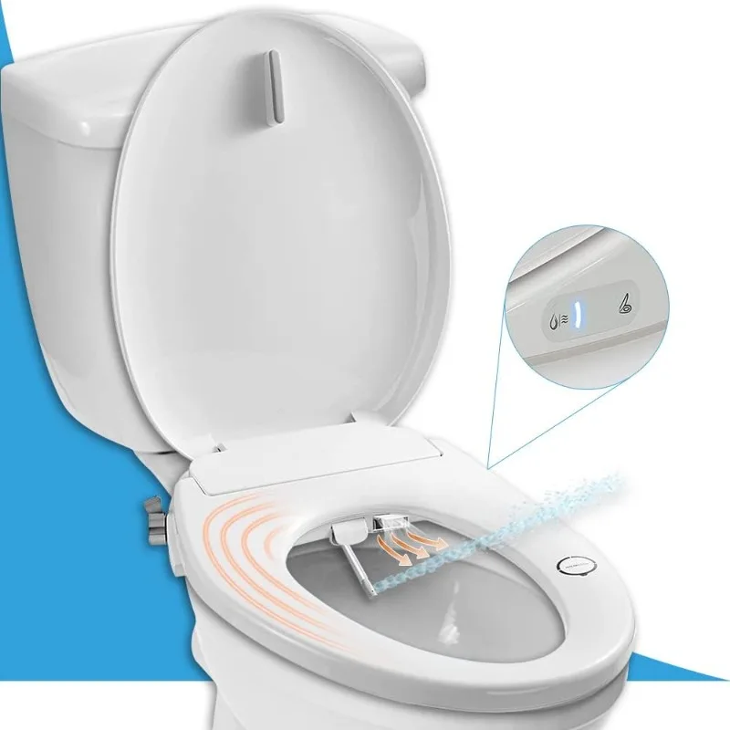 Smart Bidet Toilet Seat Attachment and Fresh Water Sprayer - Hot and Cold Water Control | Dual Nozzle Cleaning
Smart Bidet Toilet Seat Attachment and Fresh Water Sprayer - Hot and Cold Water Control | Dual Nozzle Cleaning