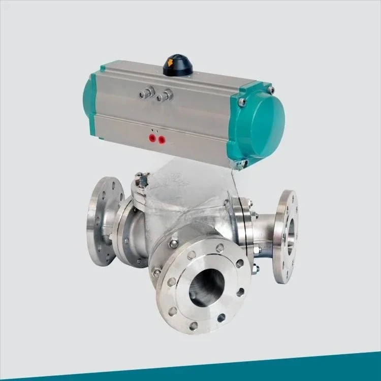 CF8 pneumatic Y-type three-way ball valve with feedback, signal indication Q641Y135F-10P-DN80
CF8 pneumatic Y-type three-way ball valve with feedback, signal indication Q641Y135F-10P-DN80