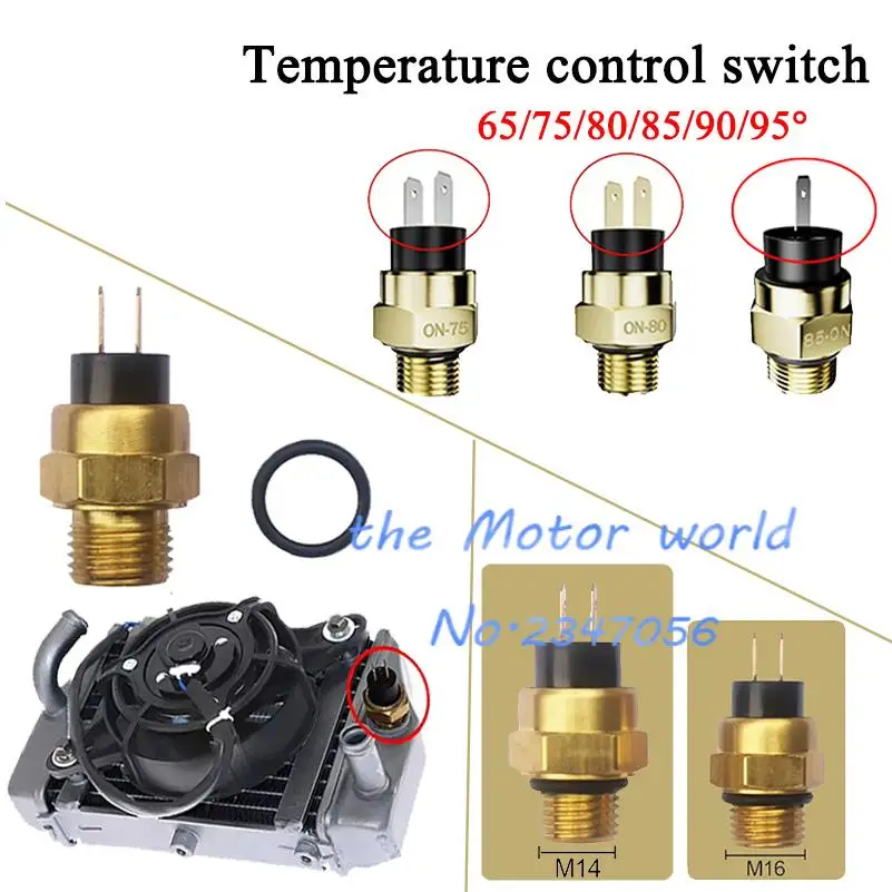 M14 M16 65-95 ° Motorcycle Electric Radiator Coolant Fan Water Temperature Thermostat Switch Temp Sensor
M14 M16 65-95 ° Motorcycle Electric Radiator Coolant Fan Water Temperature Thermostat Switch Temp Sensor