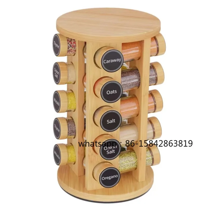Round Kitchen Wooden Spice Jar Storage Rack Shelf Countertop Pantry Rotating Wooden Spice Storage Rack
Round Kitchen Wooden Spice Jar Storage Rack Shelf Countertop Pantry Rotating Wooden Spice Storage Rack
