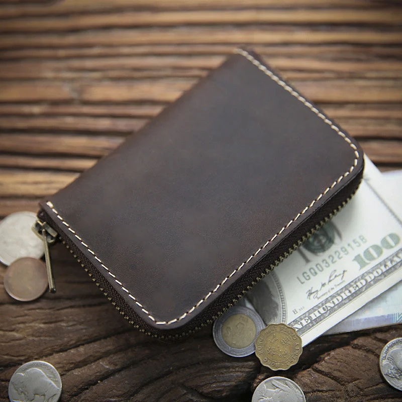 Genuine Leather Wallet For Men Male Vintage Crazy Horse Short Small Zipper Mens Wallets Purse Card Holder Coin Pocket
Genuine Leather Wallet For Men Male Vintage Crazy Horse Short Small Zipper Mens Wallets Purse Card Holder Coin Pocket