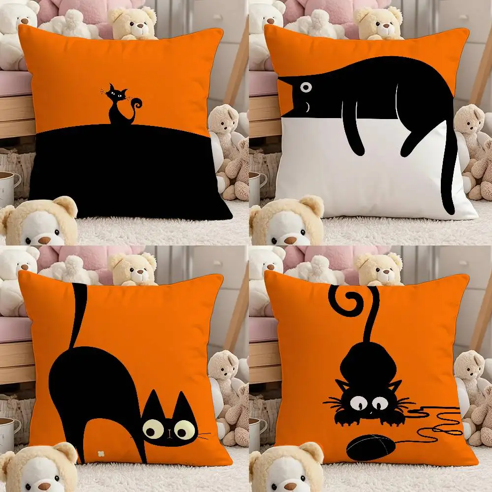 Funny Black Cat Pillow Case Comfort Sofa Bed Silky Elegant Invisible Zipper Custom Decorative Cushion Cover
Funny Black Cat Pillow Case Comfort Sofa Bed Silky Elegant Invisible Zipper Custom Decorative Cushion Cover