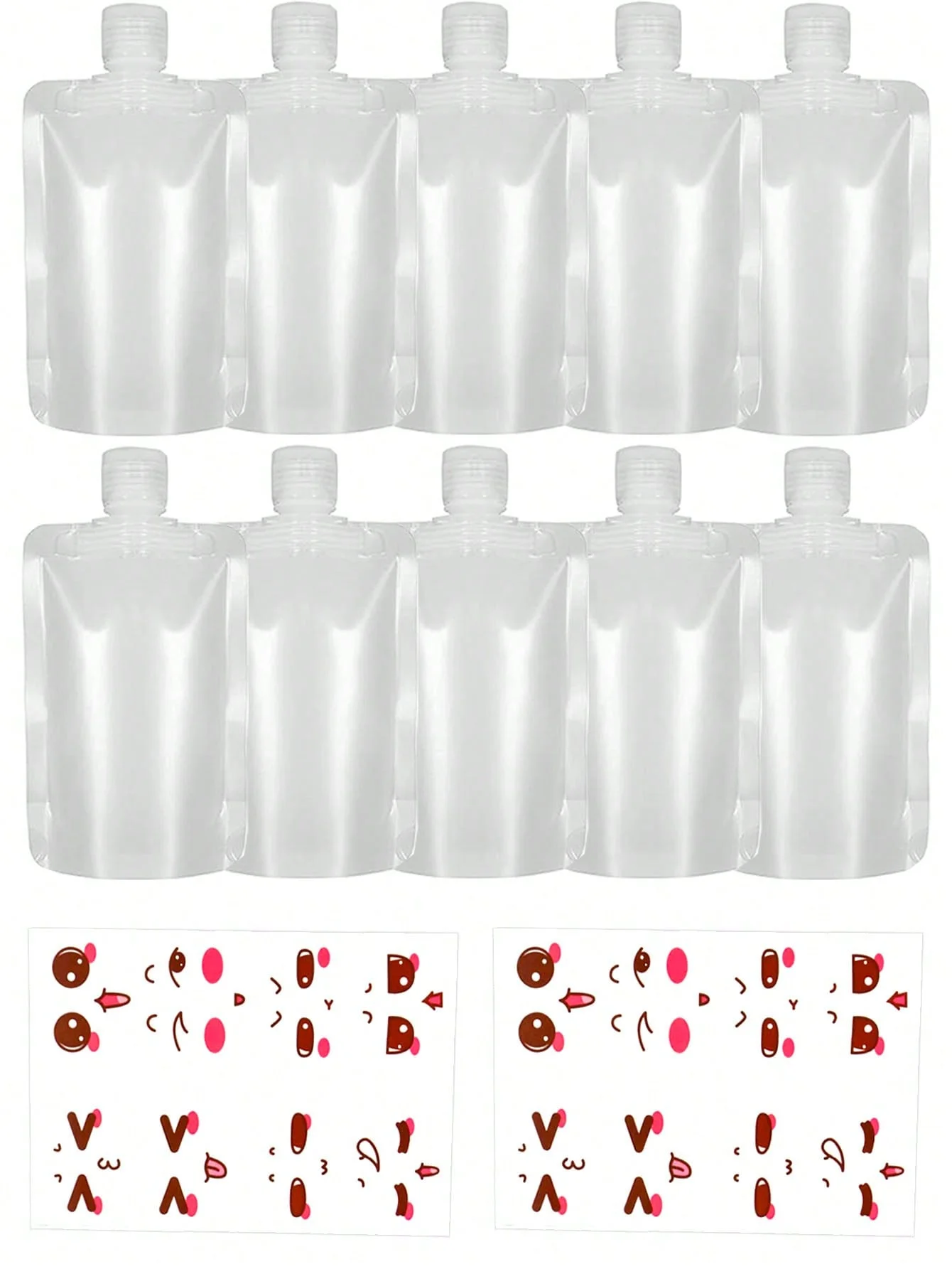 10pcs Refillable Empty Squeeze Pouch 3 Sizes 50ml/100ml/150ml with Sticker Reusable Travel Portable Stand Up Spout Pouch for Lot
10pcs Refillable Empty Squeeze Pouch 3 Sizes 50ml/100ml/150ml with Sticker Reusable Travel Portable Stand Up Spout Pouch for Lot