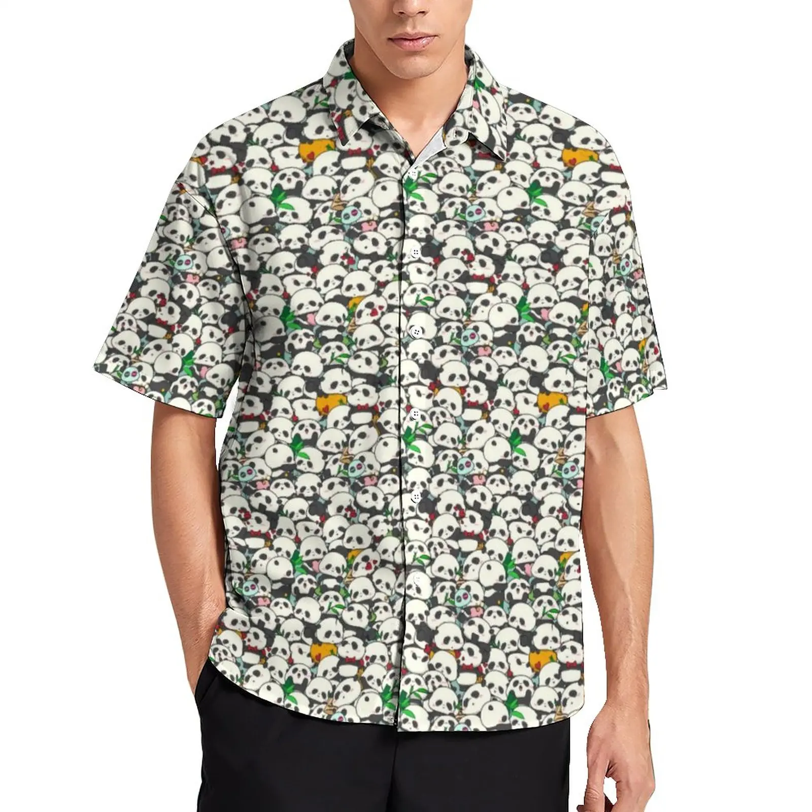 Cute Panda Loose Shirt Men Beach Kawaii Animals Print Casual Shirts Hawaiian Design Short Sleeve Harajuku Oversized Blouses
Cute Panda Loose Shirt Men Beach Kawaii Animals Print Casual Shirts Hawaiian Design Short Sleeve Harajuku Oversized Blouses