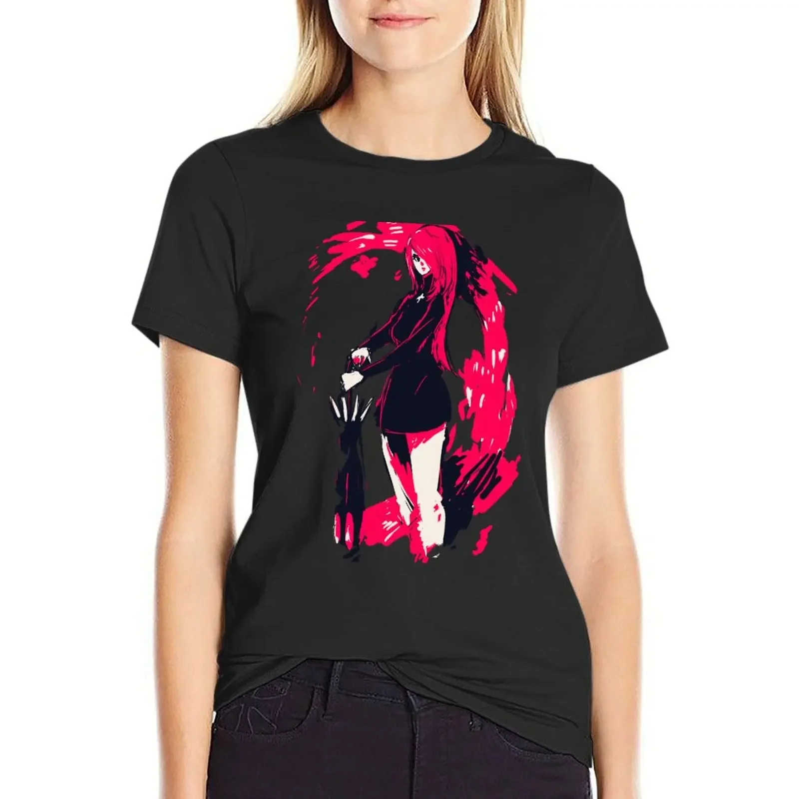 Parasoul T-Shirt Short sleeve tee anime plain animal print shirt for girls Women's cotton t-shirt
Parasoul T-Shirt Short sleeve tee anime plain animal print shirt for girls Women's cotton t-shirt
