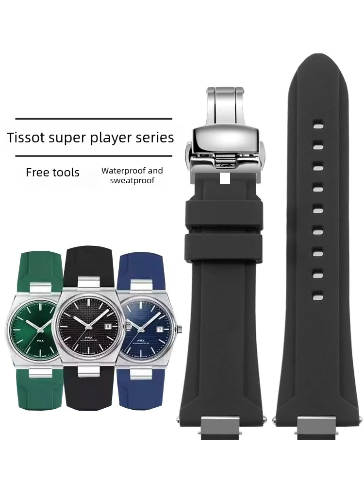 Suitable for Tissot Super Player PRX Men's T137.410/407 Sports Waterproof Silicone Watch Strap
Suitable for Tissot Super Player PRX Men's T137.410/407 Sports Waterproof Silicone Watch Strap