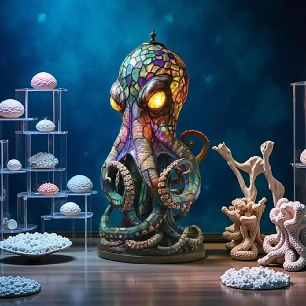 Витражные лампы-осьминоги из смолы со светящимися глазами, 3D ретро ночник с животными, уникальные декоративные лампы из богемной смолы
Витражные лампы-осьминоги из смолы со светящимися глазами, 3D ретро ночник с животными, уникальные декоративные лампы из богемной смолы