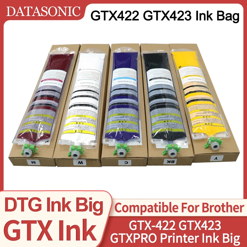 New 700ML FOR GTX Ink Bag With One Time Chip Textile DTG White Ink Bag For Brother GTX-422 GTX423 GTXPRO Printer GTX Series
New 700ML FOR GTX Ink Bag With One Time Chip Textile DTG White Ink Bag For Brother GTX-422 GTX423 GTXPRO Printer GTX Series