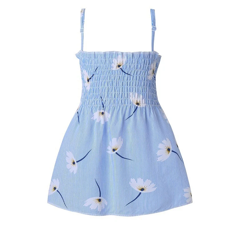 Summer Girls Sleeveless Dress Children Adjustable Shoulder Strap Halter Dress Baby Flower Print Beach Dress
Summer Girls Sleeveless Dress Children Adjustable Shoulder Strap Halter Dress Baby Flower Print Beach Dress