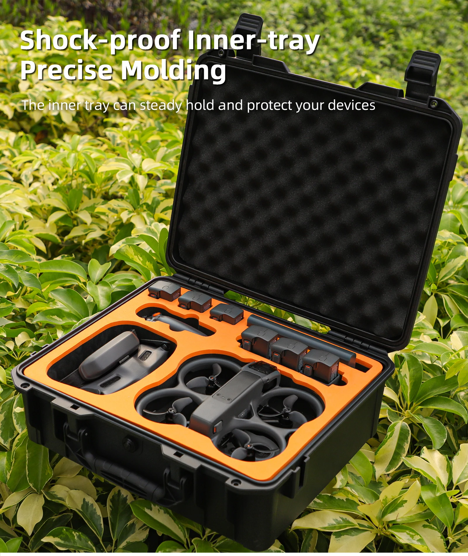 Hard Case for DJI Avata 2, Waterproof Shockproof Protective Organizer Bag Drop Resistance Outdoor Travel Carry Case
Hard Case for DJI Avata 2, Waterproof Shockproof Protective Organizer Bag Drop Resistance Outdoor Travel Carry Case