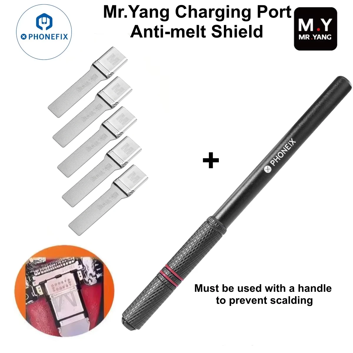 M.Y 5pcs Type C Port Protection Cover Tail Plug Anti Melt Heat Shield for Phone Rear Charging Port Disassembly Protection Tools
M.Y 5pcs Type C Port Protection Cover Tail Plug Anti Melt Heat Shield for Phone Rear Charging Port Disassembly Protection Tools
