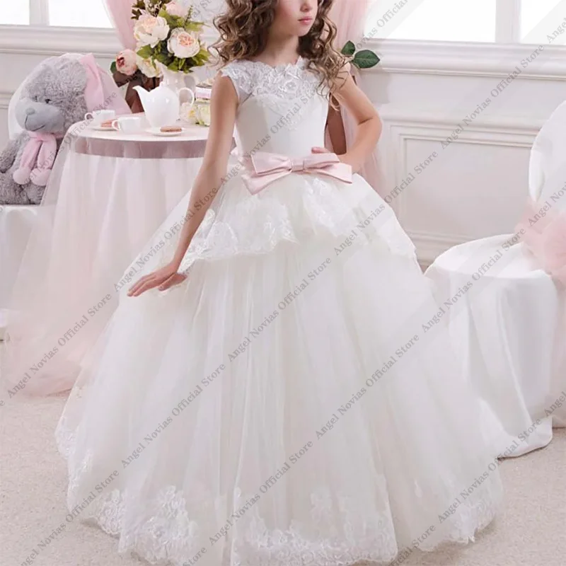 White Flower Girl Dress Kids Ball Gown Tulle Children Birthday Wedding Party Dresses First Communion Gown
White Flower Girl Dress Kids Ball Gown Tulle Children Birthday Wedding Party Dresses First Communion Gown