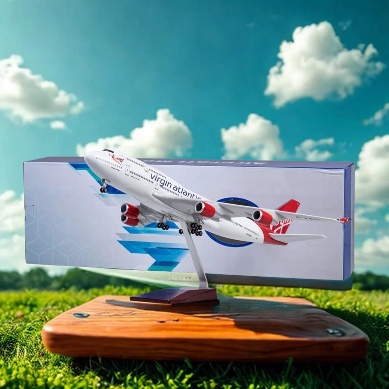Diecast Resin Home Office Decor 47CM Virgin Atlantic 747 Plane Model B747 Aircraft British Airline Model W Light and Wheel Landi
Diecast Resin Home Office Decor 47CM Virgin Atlantic 747 Plane Model B747 Aircraft British Airline Model W Light and Wheel Landi