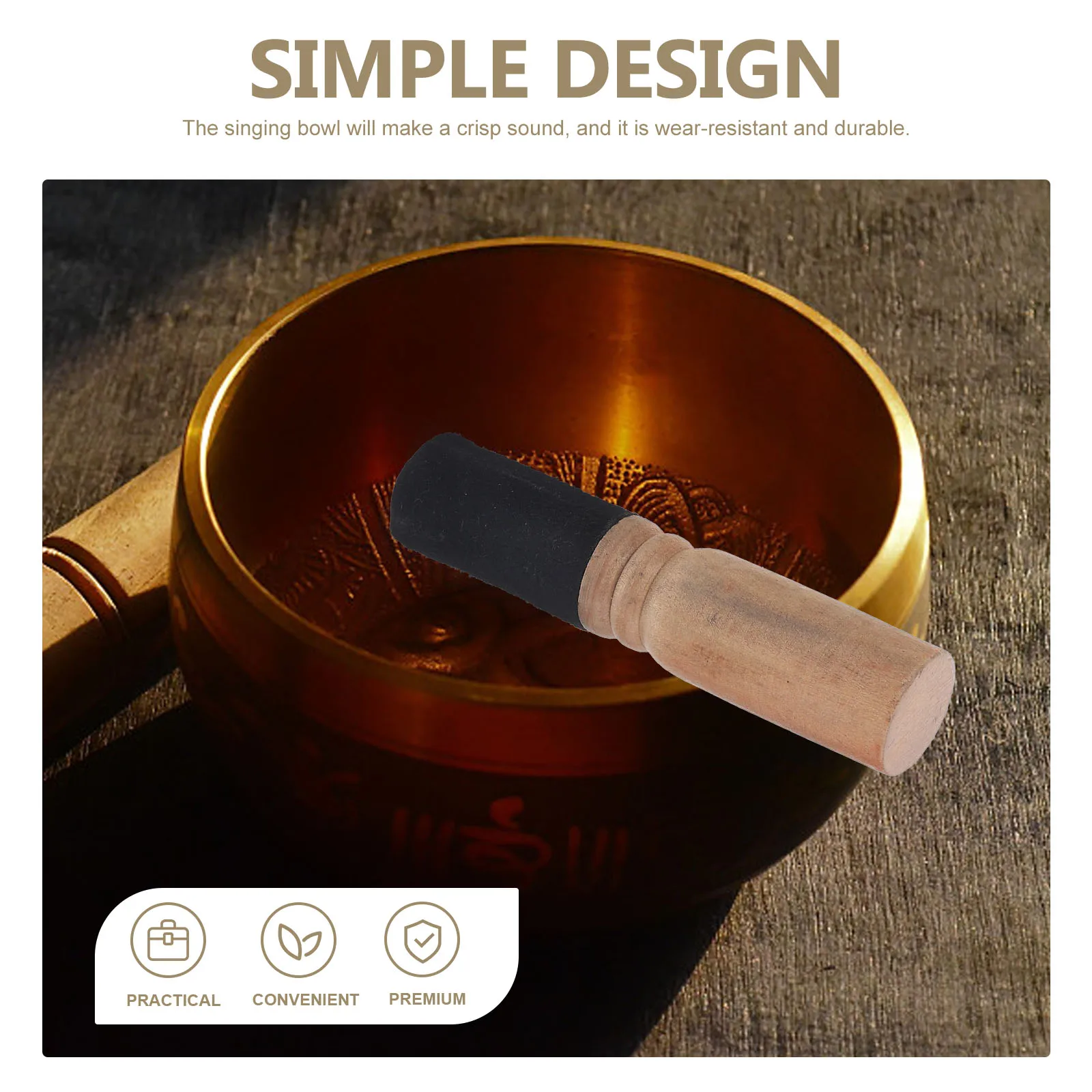 2pcs Bowl Accessories Wood Mallet Easy Clean Durable Crisp Sound Meditation Yoga Study Bedroom Hotel Sauna Kitchen Music
2pcs Bowl Accessories Wood Mallet Easy Clean Durable Crisp Sound Meditation Yoga Study Bedroom Hotel Sauna Kitchen Music