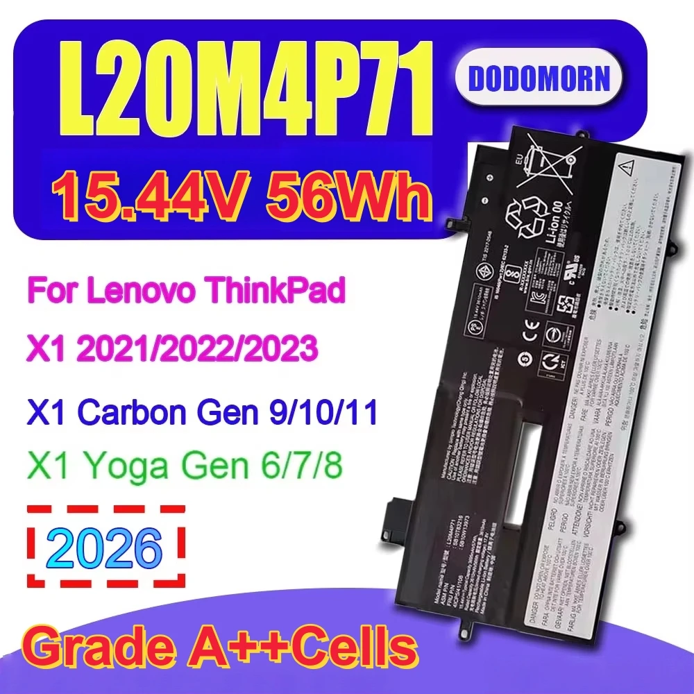 Factory Direct L20M4P71 Battery For Lenovo ThinkPad X1 Carbon Gen9 Gen10 Gen11 X1 Yoga Gen6 Gen7 Gen8 L20D4P71 L20
Factory Direct L20M4P71 Battery For Lenovo ThinkPad X1 Carbon Gen9 Gen10 Gen11 X1 Yoga Gen6 Gen7 Gen8 L20D4P71 L20