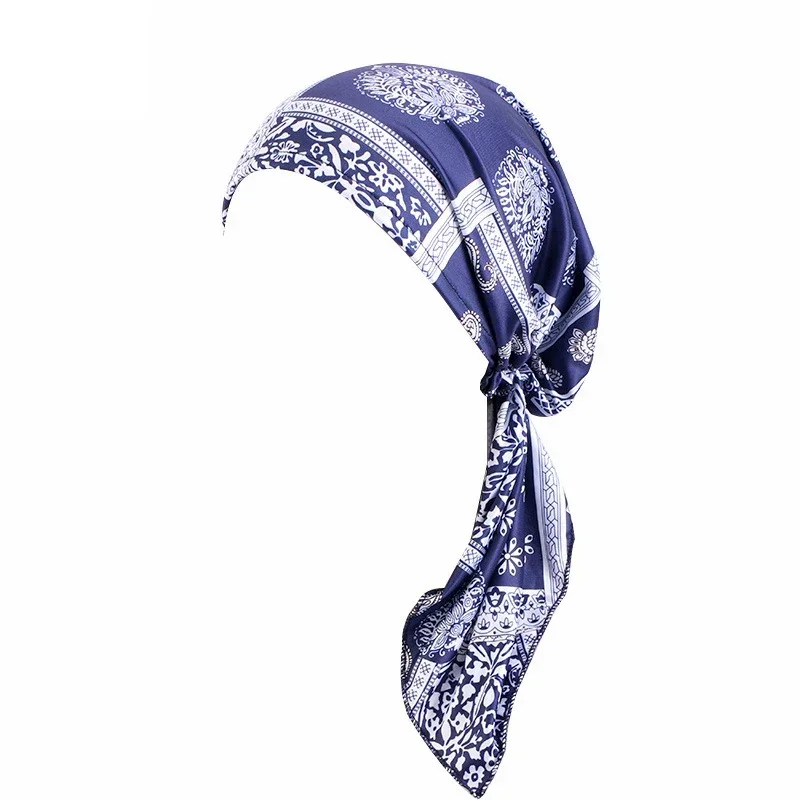 New Muslim Women Underscarf Elastic Headband Pre-Tied Head Scarf Cancer Chemo Flower Print Turban Hat Hair Loss Head Scarf Wrap
New Muslim Women Underscarf Elastic Headband Pre-Tied Head Scarf Cancer Chemo Flower Print Turban Hat Hair Loss Head Scarf Wrap