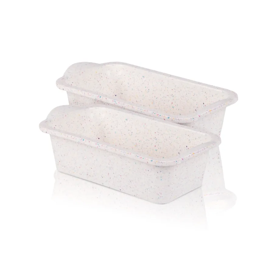 Silicone Loaf Pan Rainbow 2 Pack 8.5 x 4.5 in Granite Dishwasher Safe Easy Release
Silicone Loaf Pan Rainbow 2 Pack 8.5 x 4.5 in Granite Dishwasher Safe Easy Release