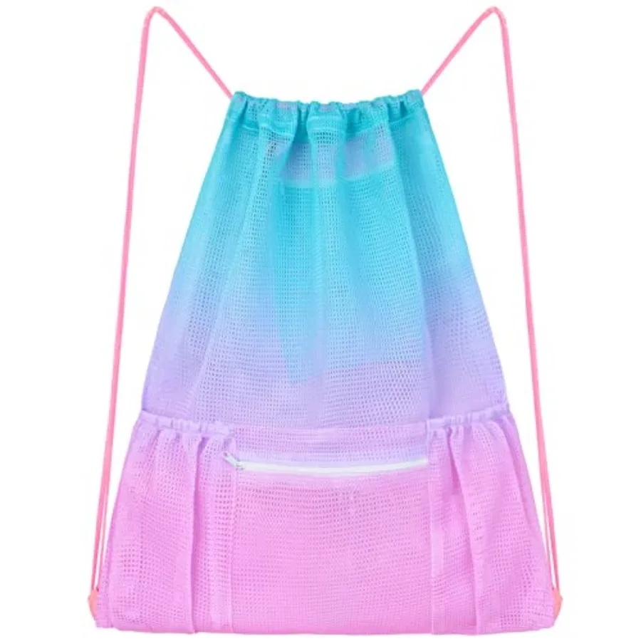 Mesh Drawstring Backpack Bag Beach Bag with Zipper Pocket Gym Backpack Bag for Swimming Gear Gym Storage Bag for Adult
Mesh Drawstring Backpack Bag Beach Bag with Zipper Pocket Gym Backpack Bag for Swimming Gear Gym Storage Bag for Adult