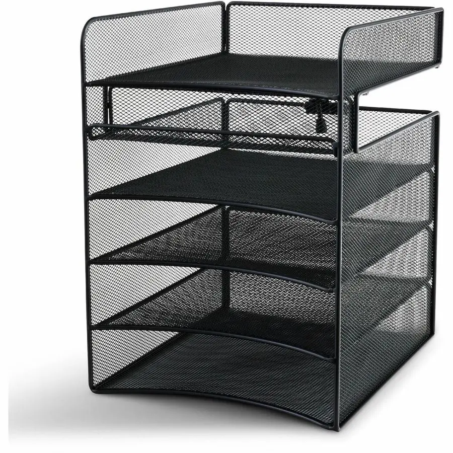 Black Onyx Steel Mesh Hanging Under Desk Organizer 5 Trays Mail Document Sorter
Black Onyx Steel Mesh Hanging Under Desk Organizer 5 Trays Mail Document Sorter