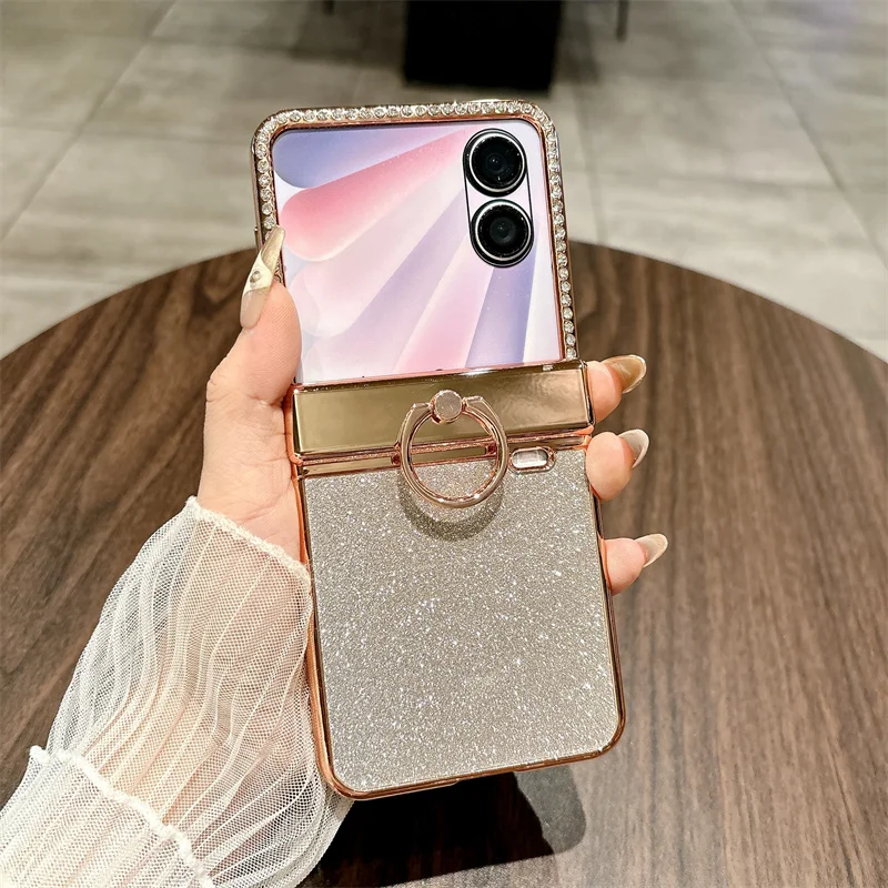 With Ring Phone Case For Honor Magic V Flip 2 PC Hard Shell Small Screen Protective Film Flip2 Glitter Back Cover
With Ring Phone Case For Honor Magic V Flip 2 PC Hard Shell Small Screen Protective Film Flip2 Glitter Back Cover
