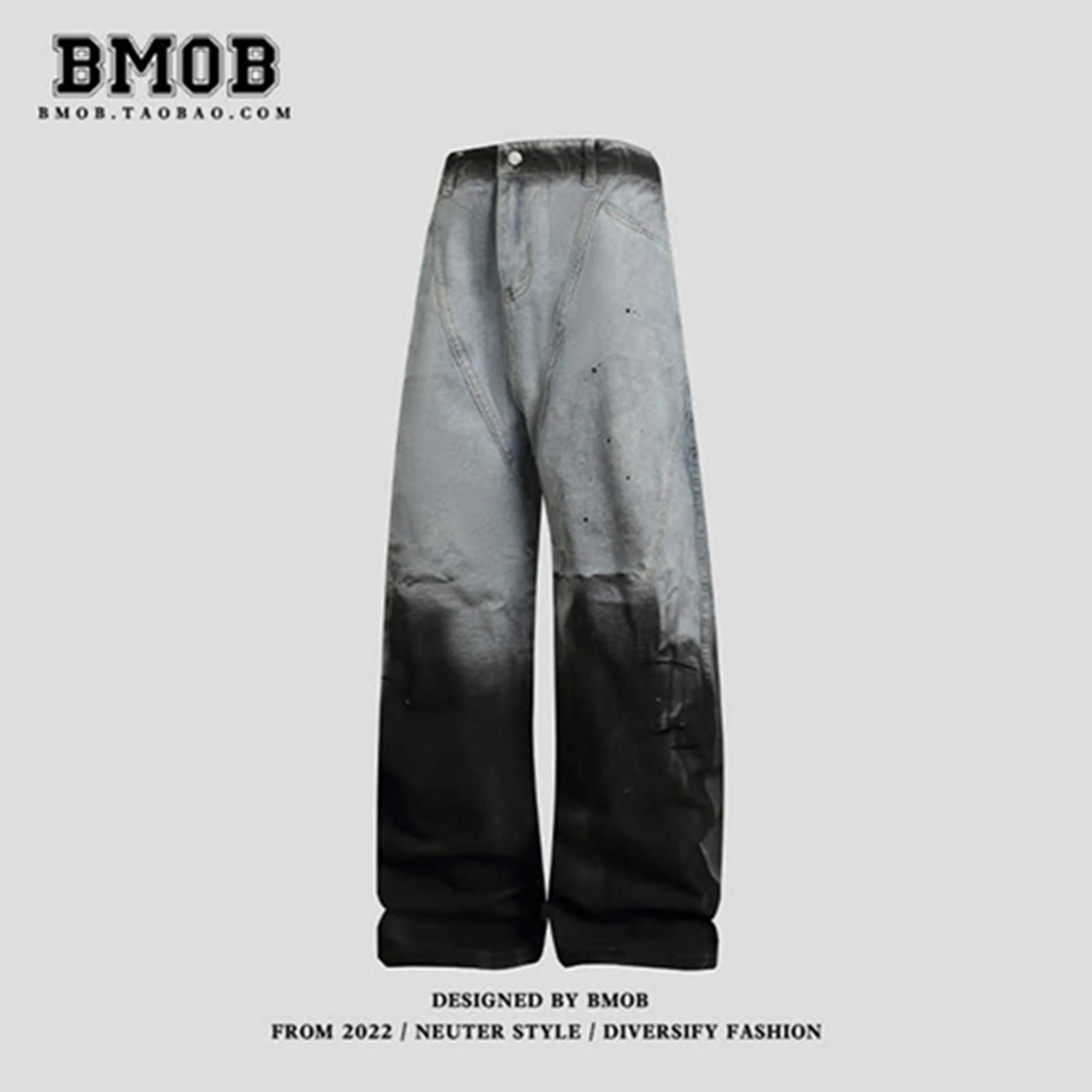 American Sle Vintage Gradient Design Curved Knife Jeans Loose Wide Leg Pants Women Casual Wear Resistant Blue Denim Jeans
American Sle Vintage Gradient Design Curved Knife Jeans Loose Wide Leg Pants Women Casual Wear Resistant Blue Denim Jeans