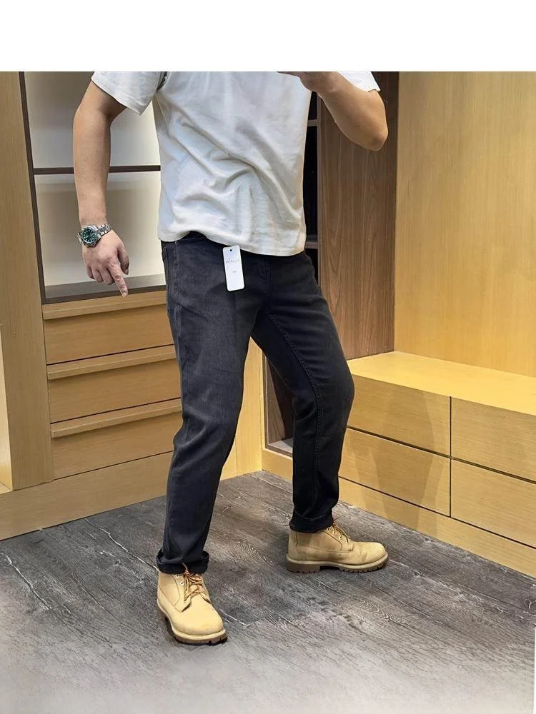 Высококачественные мужские облегающие джинсы Bla Knight, длинные бархатные хлопковые повседневные джинсовые брюки с зауженной талией, модные универсальные брюки для поездок на работу
Высококачественные мужские облегающие джинсы Bla Knight, длинные бархатные хлопковые повседневные джинсовые брюки с зауженной талией, модные универсальные брюки для поездок на работу