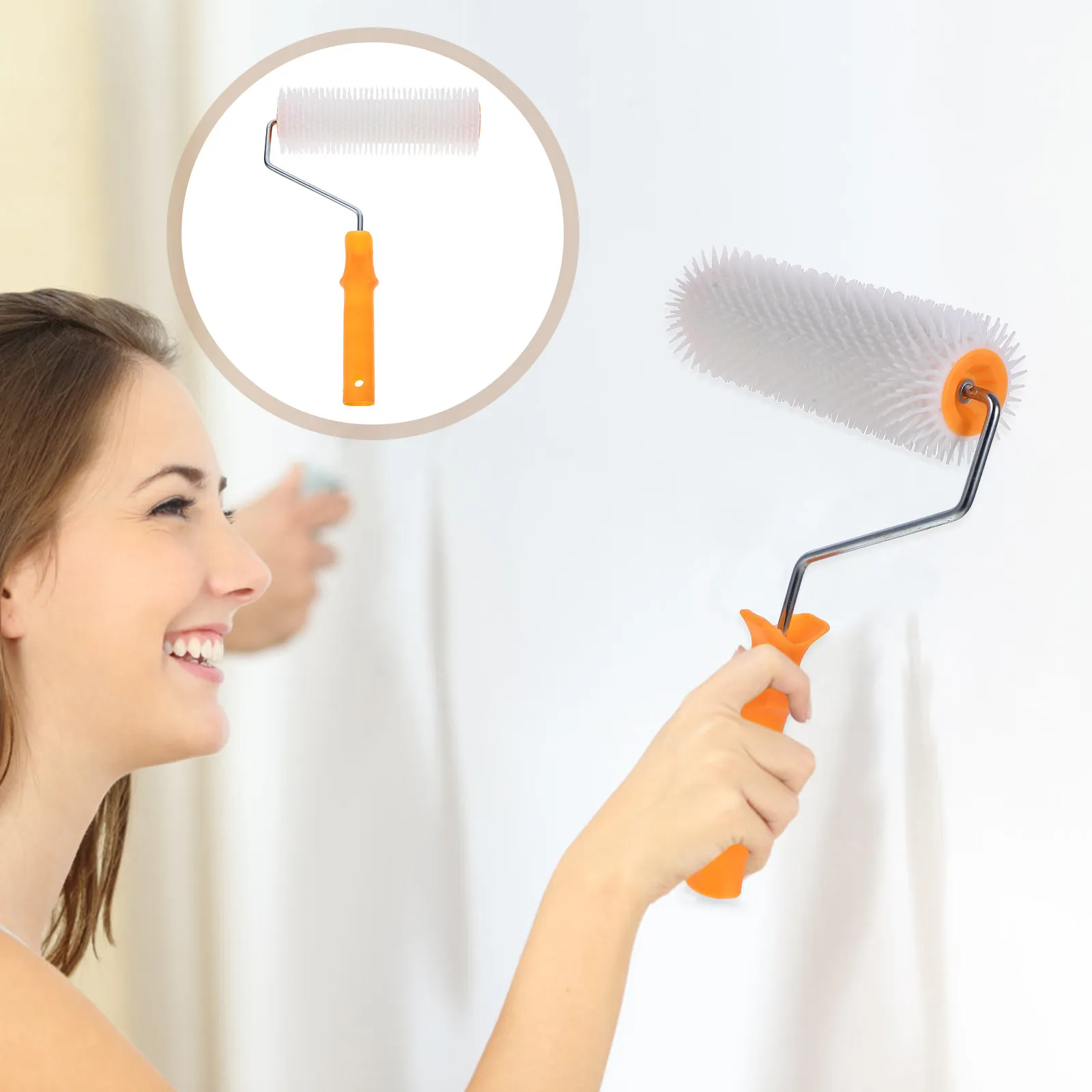 1Pcs Self Leveling Spiked Roller Brush for Epoxy Floor Paint Construction Anti Shedding Lint Free Ergonomic Handle Screed
1Pcs Self Leveling Spiked Roller Brush for Epoxy Floor Paint Construction Anti Shedding Lint Free Ergonomic Handle Screed