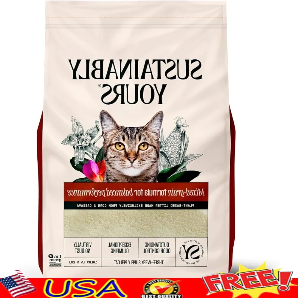 Cat Litter Unscented Natural Clumping Formula 10 lbs Exceptional Odor Control Corn Cassava Multi Grain Clumping Pet Supplies
Cat Litter Unscented Natural Clumping Formula 10 lbs Exceptional Odor Control Corn Cassava Multi Grain Clumping Pet Supplies