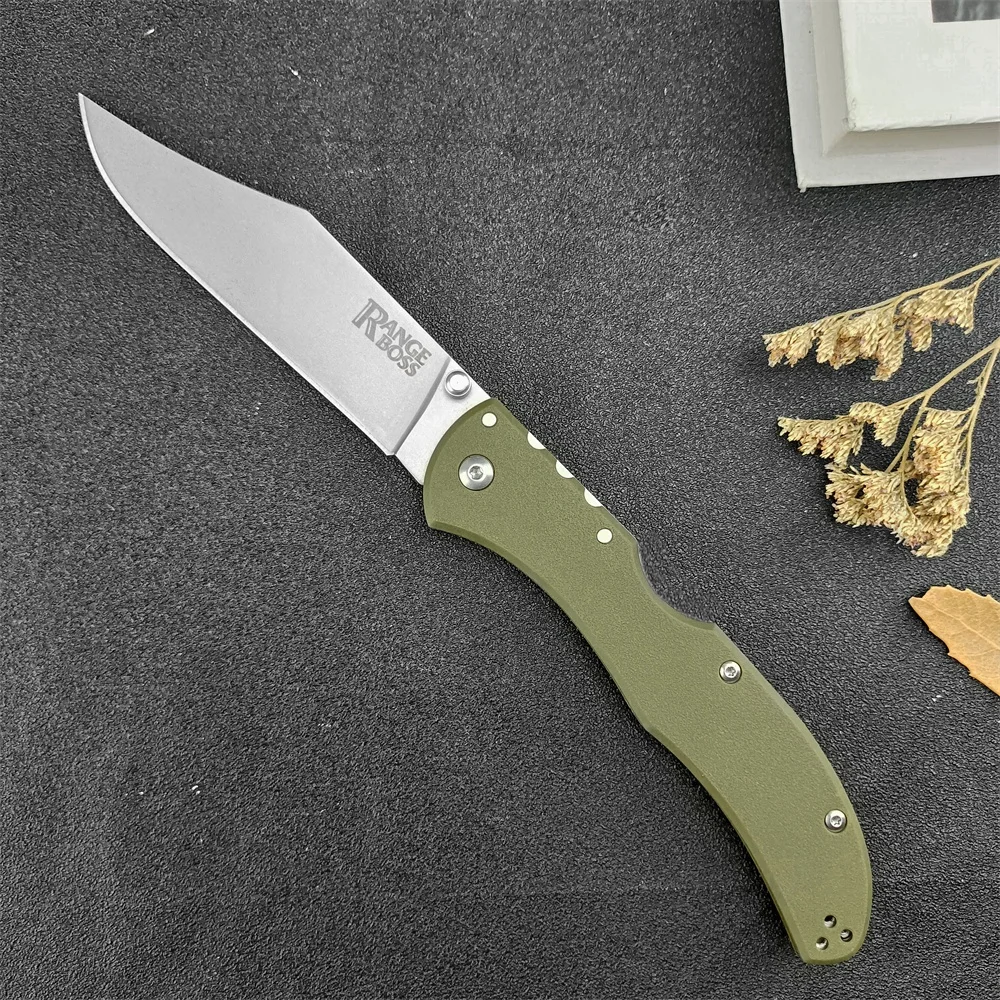 RANGE BOSS Outdoor Folding Knife 440c Blade Nylon Fiber Handle Tactical Pocket Tool Rescue Adventure Knife
RANGE BOSS Outdoor Folding Knife 440c Blade Nylon Fiber Handle Tactical Pocket Tool Rescue Adventure Knife