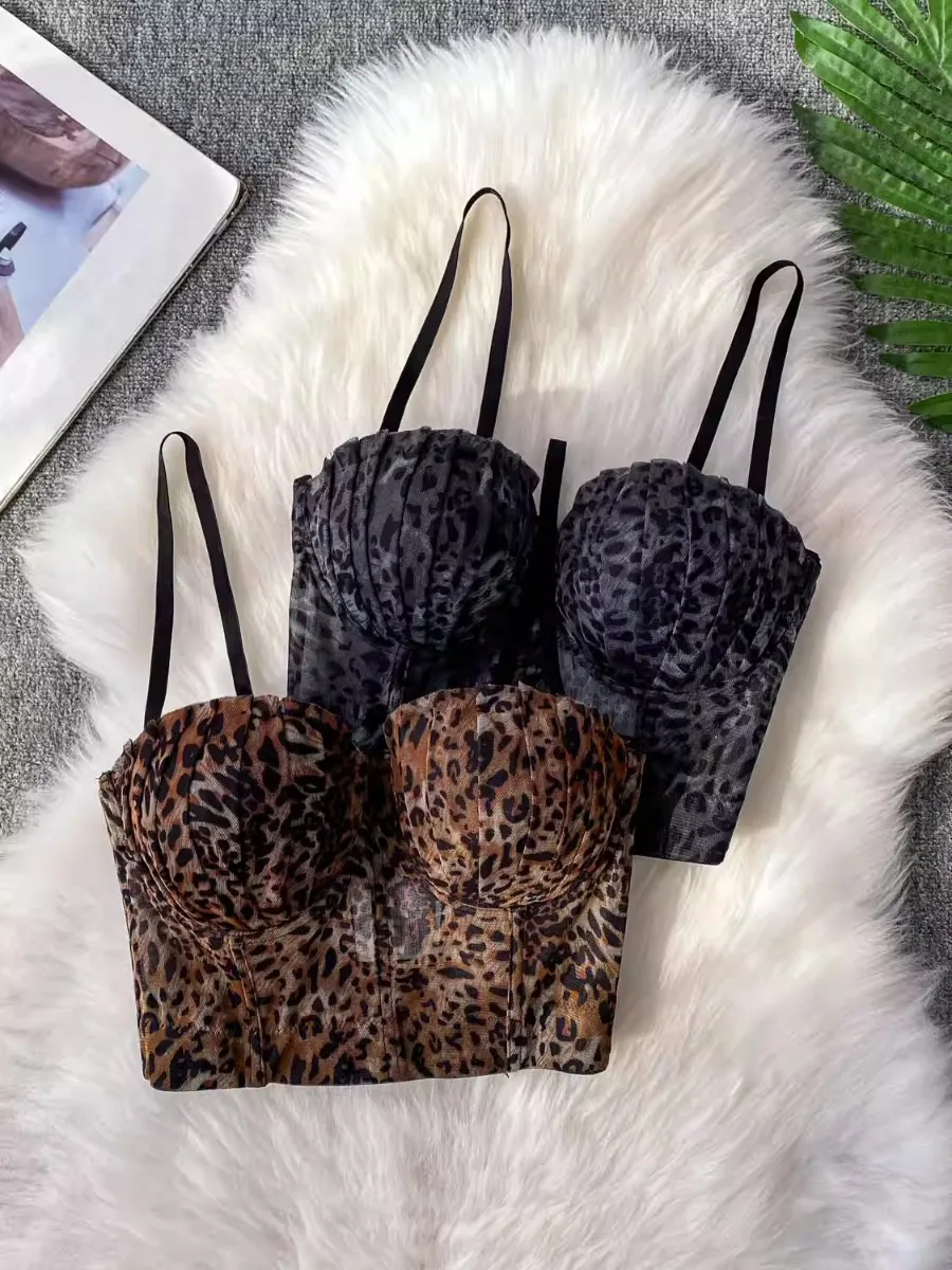 Foamlina America Hot Girl's Y2K Бюстье с леопардовым принтом Женский топ 2025 Лето Новый мягкий пуш-ап с рыбьей косточкой Тонкий короткий жилет Майки
Foamlina America Hot Girl's Y2K Бюстье с леопардовым принтом Женский топ 2025 Лето Новый мягкий пуш-ап с рыбьей косточкой Тонкий короткий жилет Майки