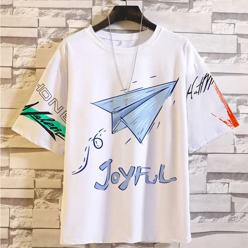 Anime Game Short T-Shirt For Men Summer Small Dinosaur Loose Fit Plus Size Five-Quarter Sleeve Top Student Base Shirt Round Neck
Anime Game Short T-Shirt For Men Summer Small Dinosaur Loose Fit Plus Size Five-Quarter Sleeve Top Student Base Shirt Round Neck