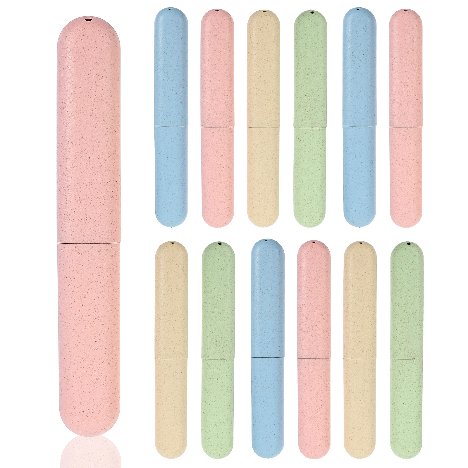 12 Pcs Toothbrush Travel Holder Cute Storage Case Portable Box ganizer Bathroom Supplies Small Size Large Capacity
12 Pcs Toothbrush Travel Holder Cute Storage Case Portable Box ganizer Bathroom Supplies Small Size Large Capacity