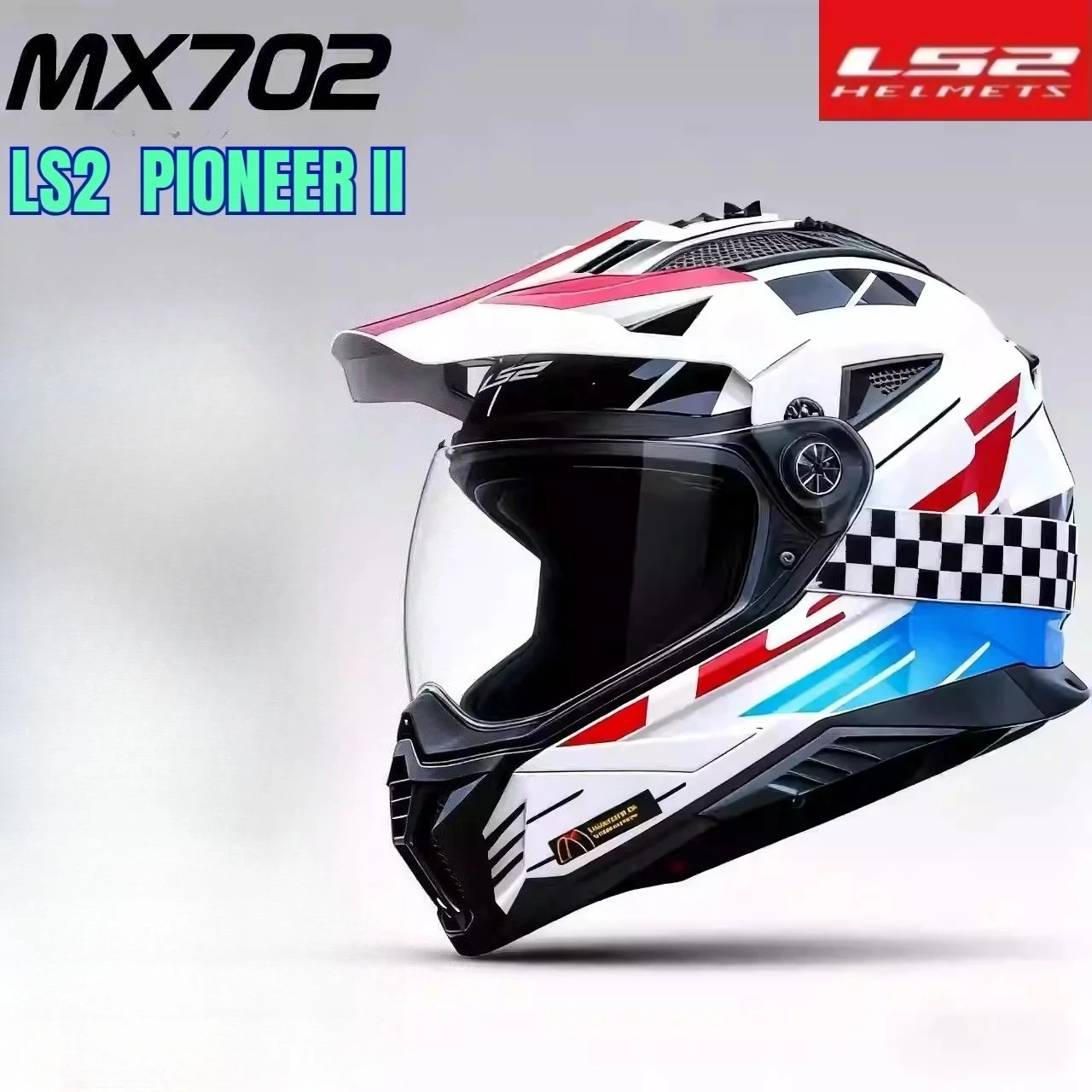 HOT LS2 MX702 PIONEER II Motorcycle Dual Lens Full Helmet Original MX702 Off-Road Helmet Universal Moto Casco ECE Certification
HOT LS2 MX702 PIONEER II Motorcycle Dual Lens Full Helmet Original MX702 Off-Road Helmet Universal Moto Casco ECE Certification