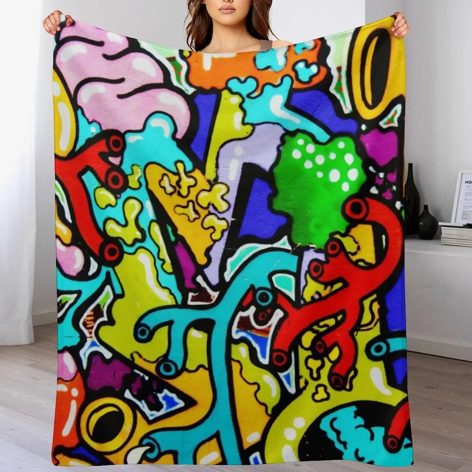 Graffiti abstract with colorful tubes and biology artery funny colorful theme HD Throw Blanket halloween funny gift Blankets
Graffiti abstract with colorful tubes and biology artery funny colorful theme HD Throw Blanket halloween funny gift Blankets