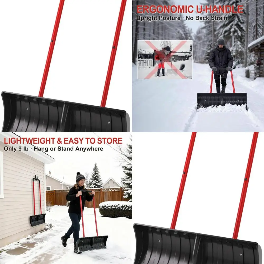 Heavy-Duty 30 Snow Shovel with Ergonomic Handle for Efficient Snow Removal on Driveways and Walkways
Heavy-Duty 30 Snow Shovel with Ergonomic Handle for Efficient Snow Removal on Driveways and Walkways