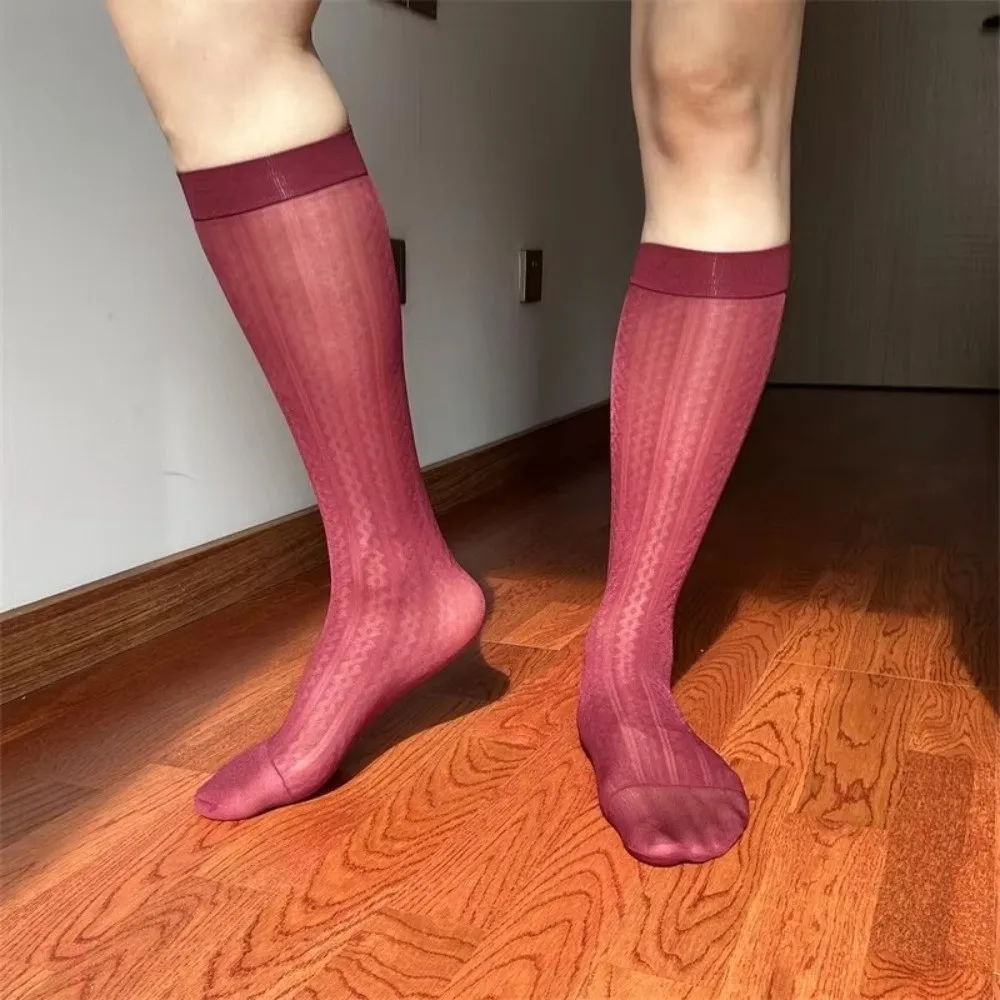 Fashion Strip Men's Ultra-Thin Socks Ultra-thin Nylon Mid-tube Stocking Breathable Transparent Dress Socks Office
Fashion Strip Men's Ultra-Thin Socks Ultra-thin Nylon Mid-tube Stocking Breathable Transparent Dress Socks Office
