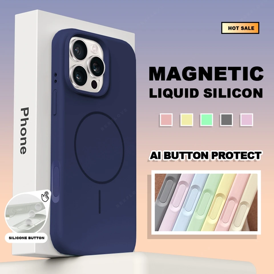 Luxury Official New Phone Case For iPhone 16E 15 14 16 Plus 11 12 13 16 Pro Max Magsafe Liquid Silicone Magnetic Protector Cover 
Luxury Official New Phone Case For iPhone 16E 15 14 16 Plus 11 12 13 16 Pro Max Magsafe Liquid Silicone Magnetic Protector Cover
