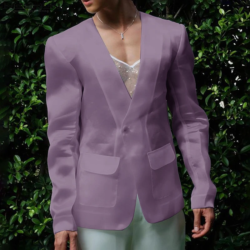 INCERUN Tops 2025 Korean Style Fashion Men's Perspective Shoulder Pad Design Suit Casual Personality Long Sleeved Blazers S-5XL
INCERUN Tops 2025 Korean Style Fashion Men's Perspective Shoulder Pad Design Suit Casual Personality Long Sleeved Blazers S-5XL