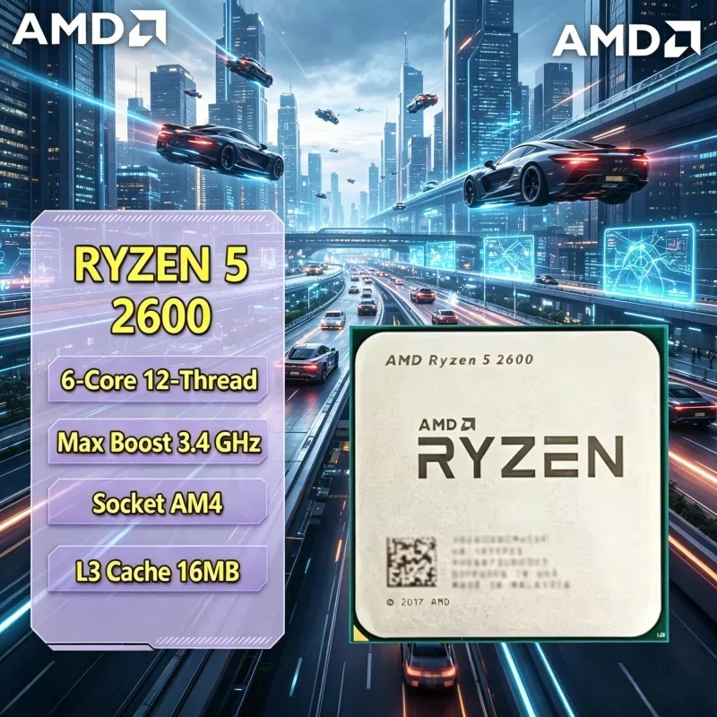 2026 Hot AMD Ryzen 5 2600 6-Core 12-Thread 3.9GHz AM4 65W DDR4 Desktop Gaming CPU No Cooler
2026 Hot AMD Ryzen 5 2600 6-Core 12-Thread 3.9GHz AM4 65W DDR4 Desktop Gaming CPU No Cooler