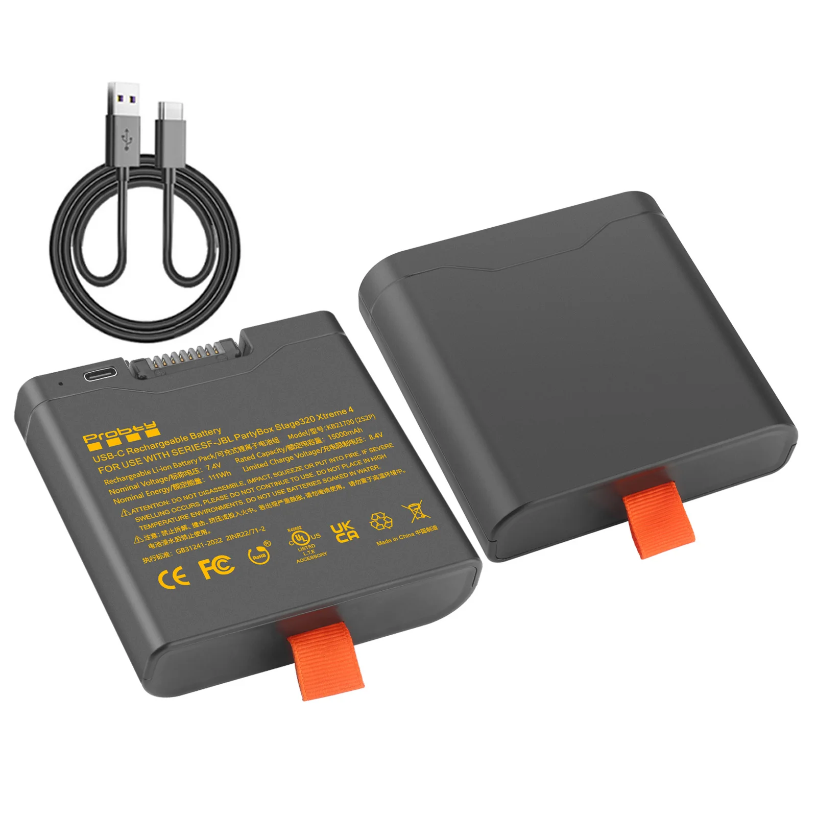 For JBL Xtreme 4 15000mAh Replacement Battery For JBL PartyBox Stage 320 and Xtreme 4 Portable Speaker With Type-C Port
For JBL Xtreme 4 15000mAh Replacement Battery For JBL PartyBox Stage 320 and Xtreme 4 Portable Speaker With Type-C Port