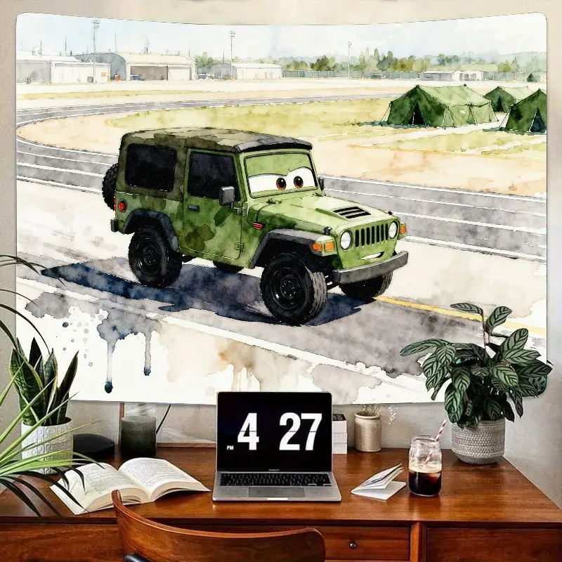 1 шт., военный зеленый джип, автомобильный гобелен, акварель, мультяшный армейский автомобиль, настенное искусство, детская комната для мальчиков, спальня, декор в общежитии, подарок, полиэстер
1 шт., военный зеленый джип, автомобильный гобелен, акварель, мультяшный армейский автомобиль, настенное искусство, детская комната для мальчиков, спальня, декор в общежитии, подарок, полиэстер