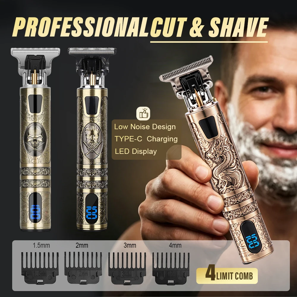 Electric Hair Clipper With LCD Display Oil Head Hair Cutting Machine Hair Beard Trimmer Rechargeable Barber Shaver for Men
Electric Hair Clipper With LCD Display Oil Head Hair Cutting Machine Hair Beard Trimmer Rechargeable Barber Shaver for Men