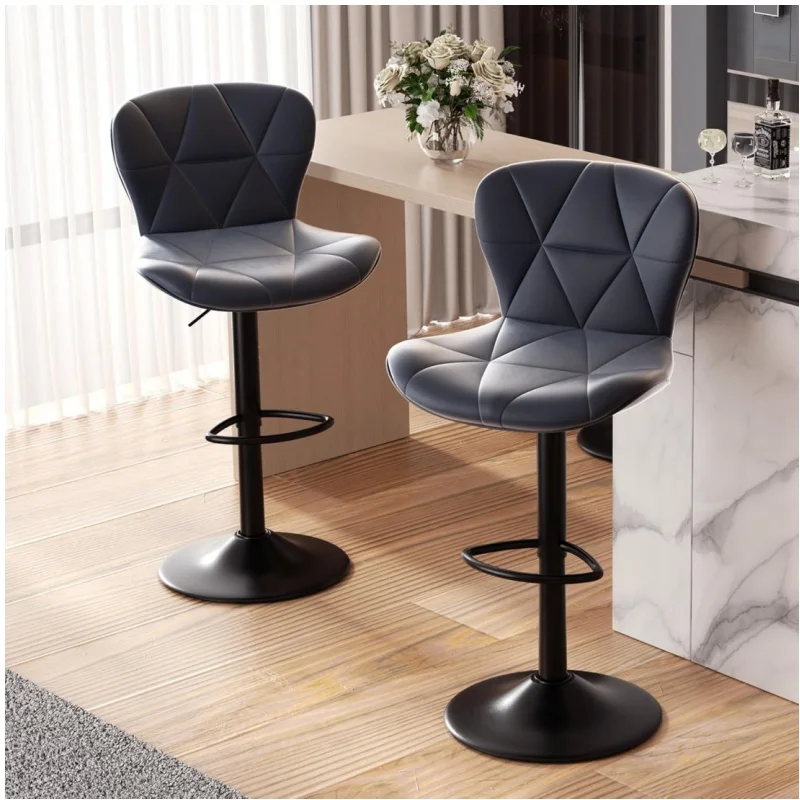 Modern Bar Stools Set of 2, Adjustable Faux Leather Upholstered Swivel Bar Stools, Counter Height Bar Chairs with Back for Kitch
Modern Bar Stools Set of 2, Adjustable Faux Leather Upholstered Swivel Bar Stools, Counter Height Bar Chairs with Back for Kitch