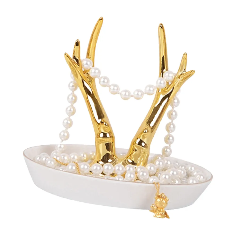 1Pcs -Shaped Jewelry Rack Ceramic Trinket Organizer with Ring Tray Hanging Display Stand for Home Or Gift
1Pcs -Shaped Jewelry Rack Ceramic Trinket Organizer with Ring Tray Hanging Display Stand for Home Or Gift