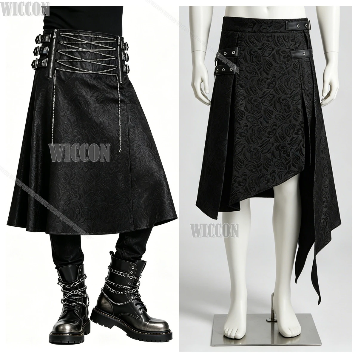 Medieval dark steampunk men's clothing Cosplay Retro Gothic Rock Heavy Metal Style Halloween Party Skirt Unisex Dress Outfit Cos
Medieval dark steampunk men's clothing Cosplay Retro Gothic Rock Heavy Metal Style Halloween Party Skirt Unisex Dress Outfit Cos